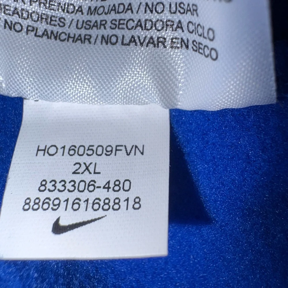 Nike DriFit Pullover Swoosh Logo Hoodie Blue XXL